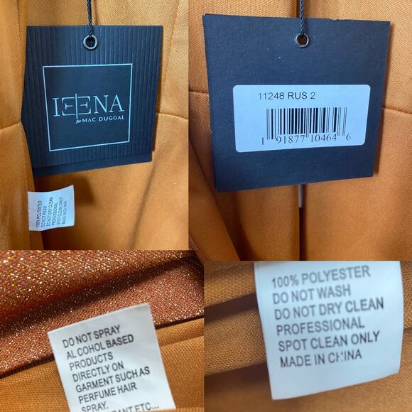 NWT MAC DUGGAL DRESS GOWN 2 MOTHER OF THE BRIDE EVENING FORMAL BRIDESMAID - Picture 3 of 15